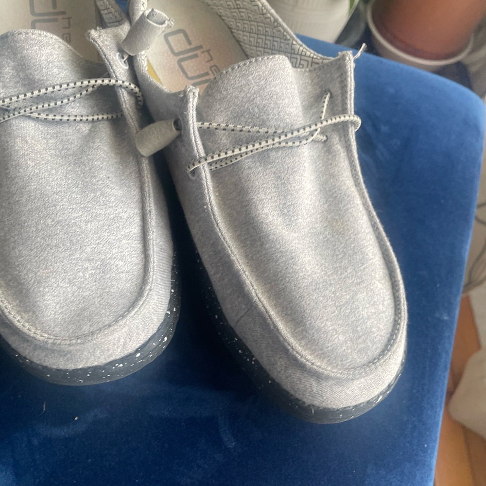 Hey Dude Women's Gray Moccasins